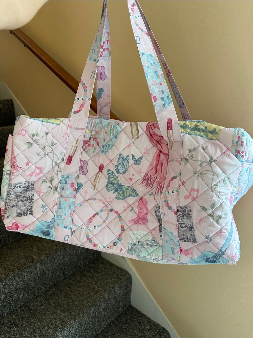 Gracefully Made Taylor Swift Quilted Duffle